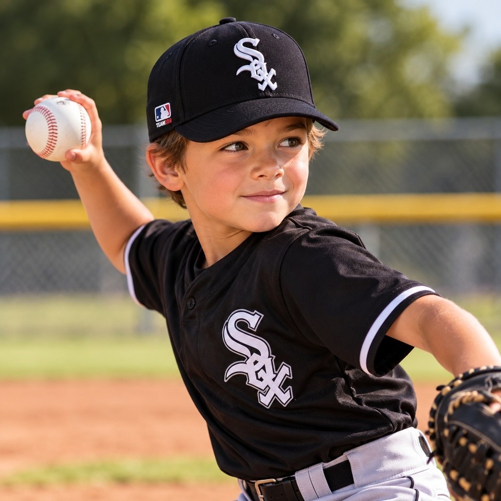 Chicago White Sox OC Sports Team MLB Youth Adjustable Baseball Cap Black